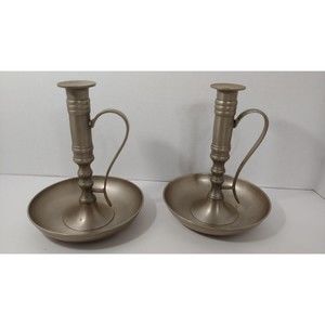 Pier 1 older metal candlesticks